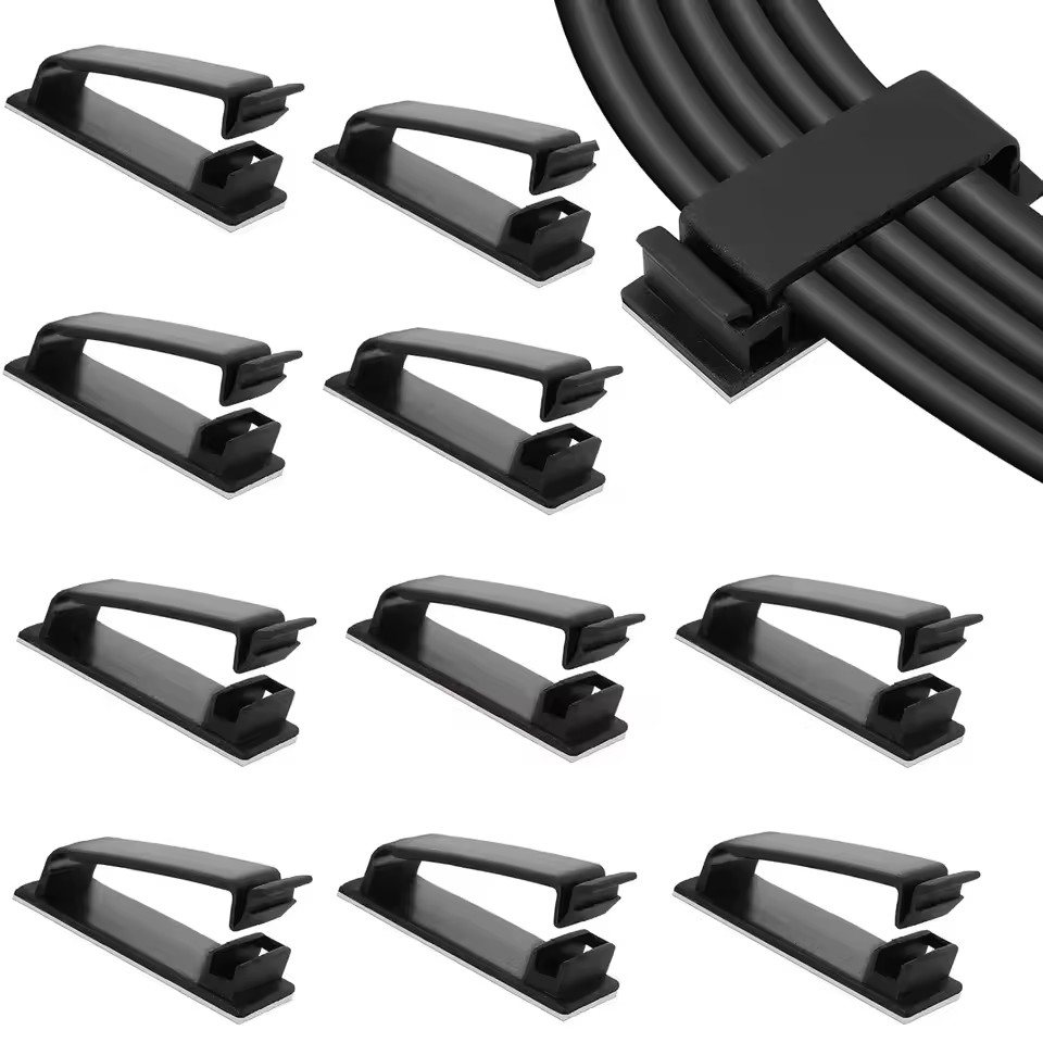 Car Organizer - Organizzatore di cavi autoadesivo, morsetti per