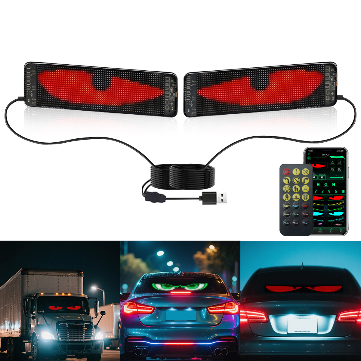 Car Led Light - Schermo morbido per auto a LED,