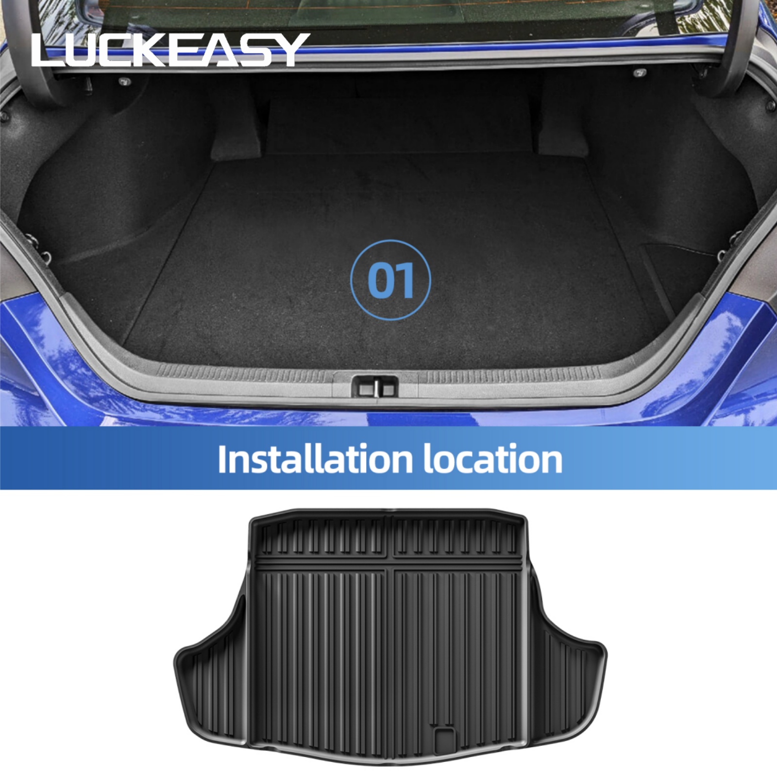 Car Floor Mat - Tappetini Auto in TPE LUCKEASY per