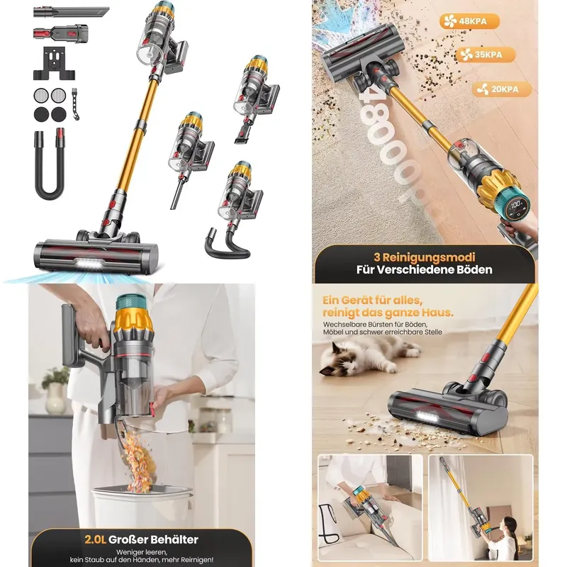 Car Vacuum - Aspirapolvere Portatile Senza Fili V16 da