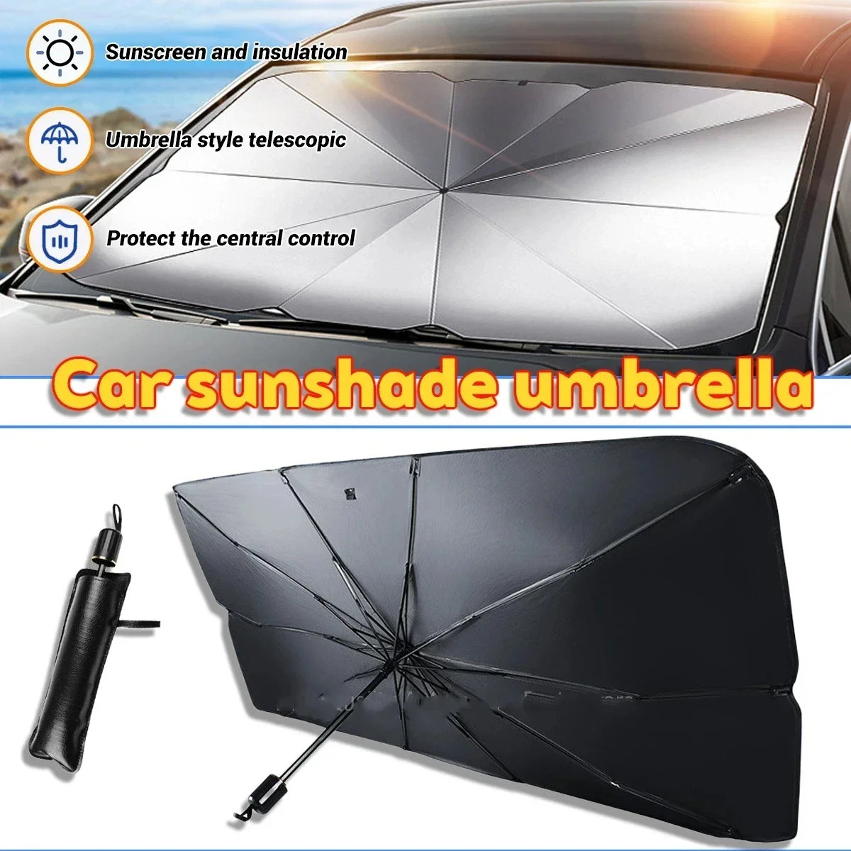 Parasole per Auto, Copertura A - Windshield Sun Shade recensione e prezzo