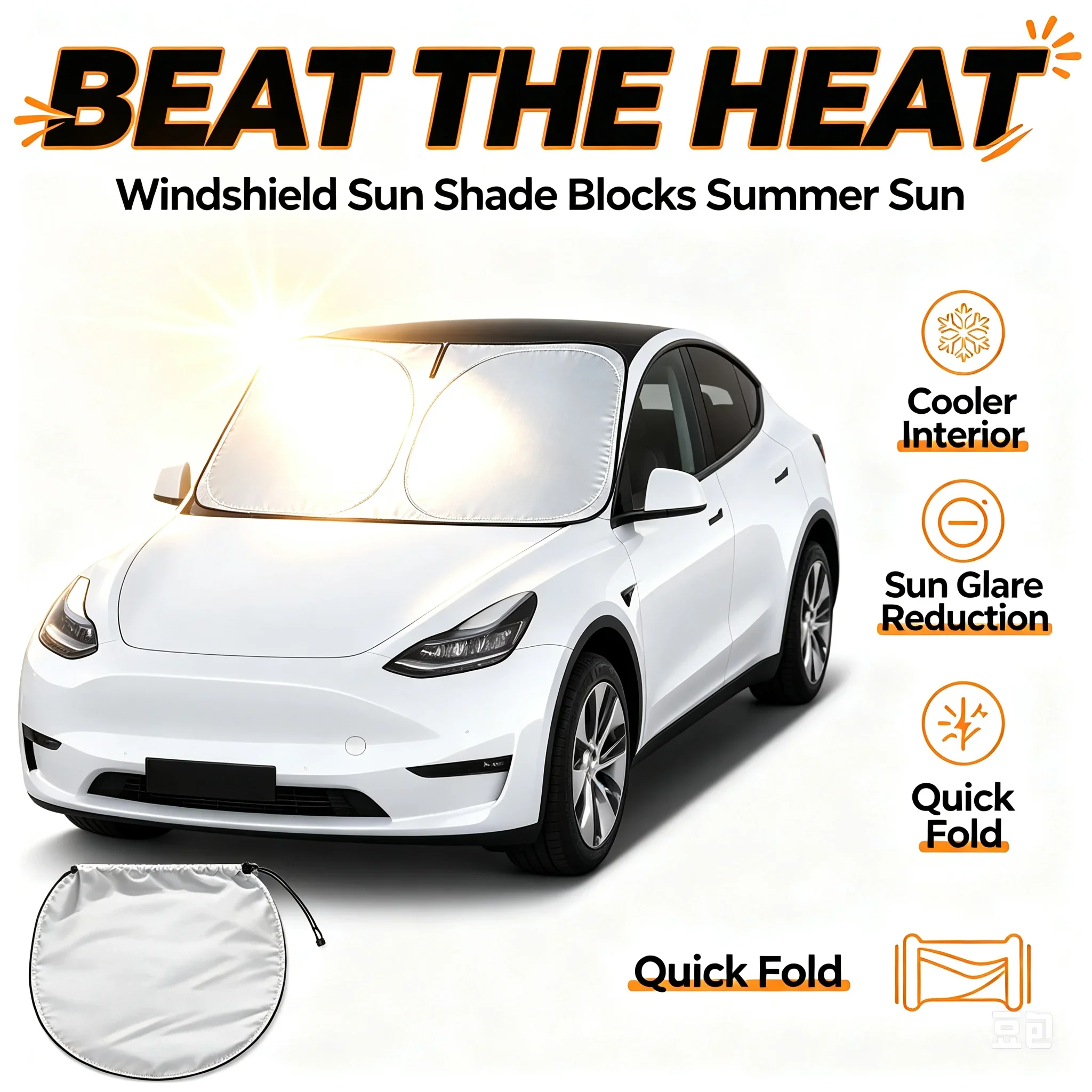 Parasole Pieghevole per Parabr - Windshield Sun Shade recensione e prezzo