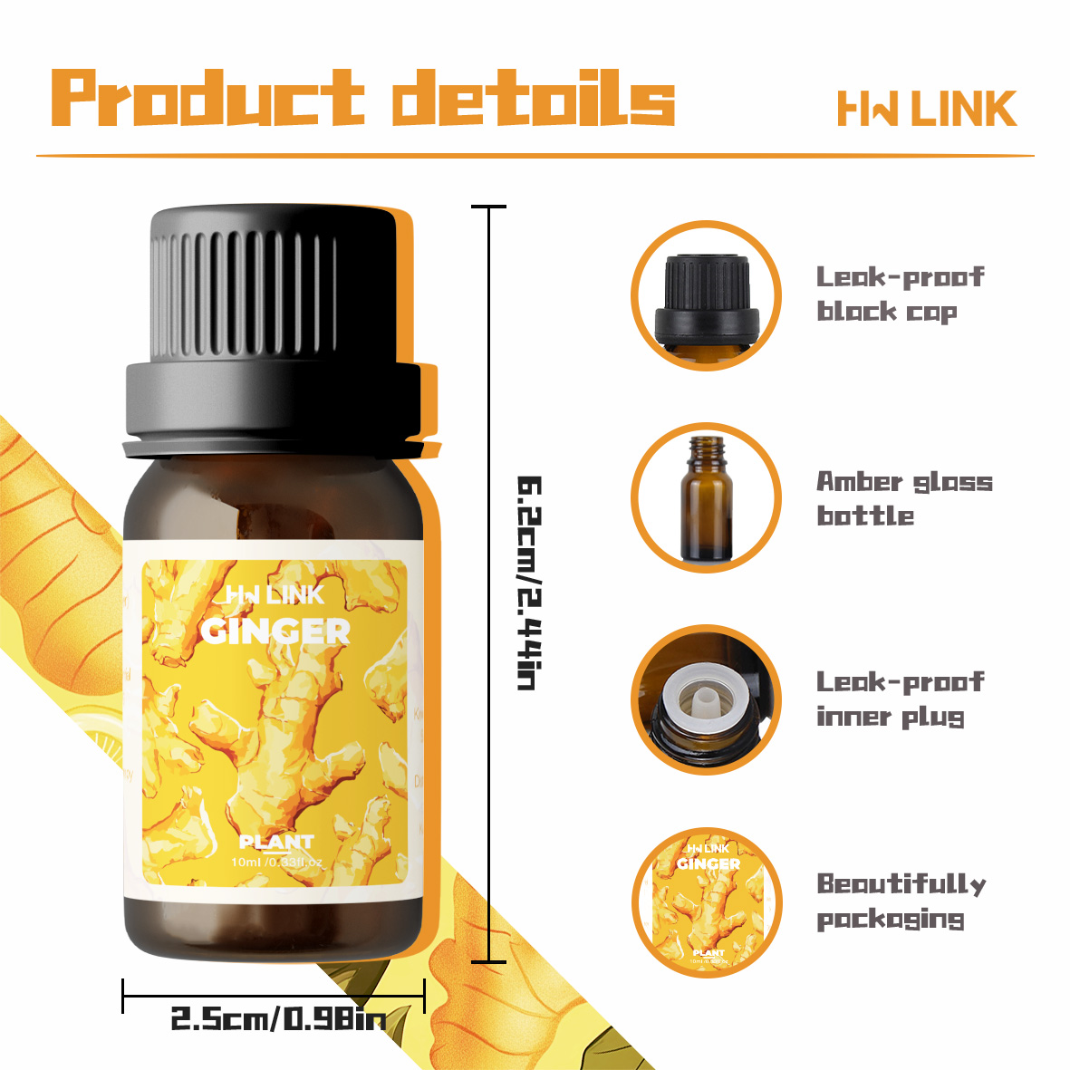 Olio di zenzero puro naturale, - Car Air Freshener recensione e prezzo